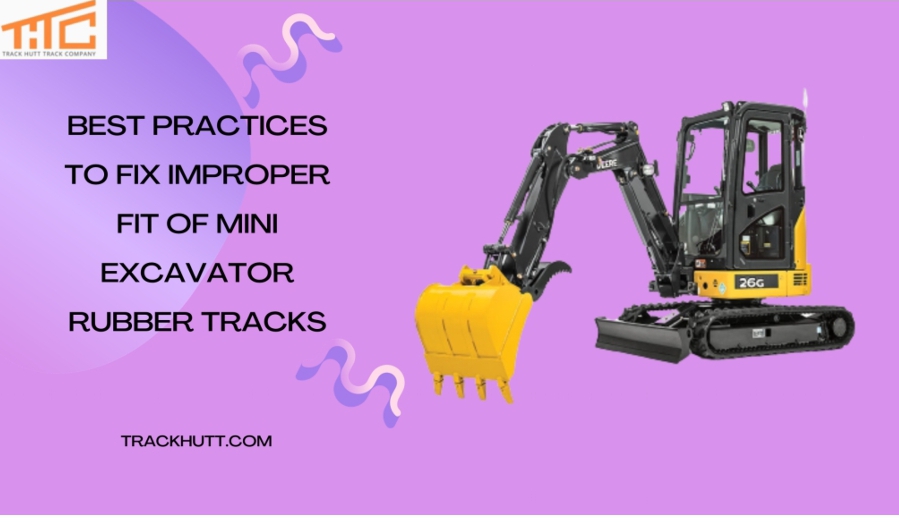 Best Practices To Fix Improper Fit Of Mini Excavator Rubber Tracks